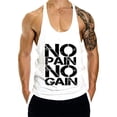 thumbnail image 3 of CHUMUD Men's Stringer Tank Tops Muscule Cut Bodybuilding Gym Vest Y-Back Workout Sleeveless T-Shirt Letter Print Active Tank Tops, 3 of 5