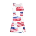 thumbnail image 4 of XUNKUSGA 250 Anniversary USA 3 Piece Swimsuits For Women Tank Top,Swim Skirt and High Waisted Bikini Bottom Tankini Swimsuits Sets 4Th Of July Outfits for Women,Gold,S, 4 of 5