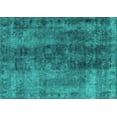 thumbnail image 1 of Ahgly Company Indoor Rectangle Oriental Turquoise Blue Industrial Area Rugs, 2' x 3', 1 of 4