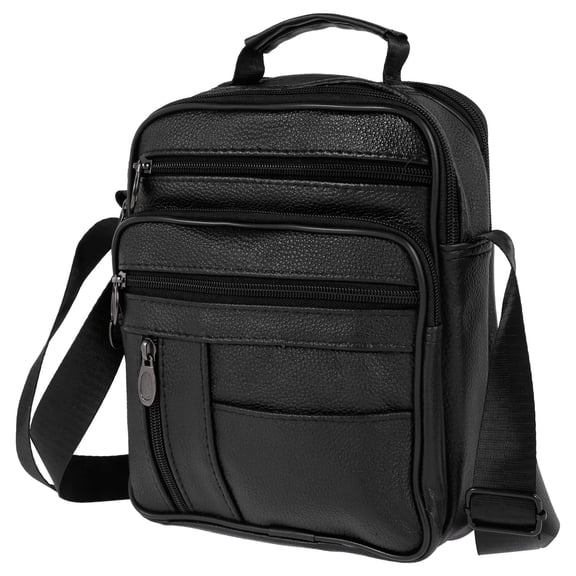 EUWBSSR 8.26*3.93*9.84in Men's Genuine Leather Handbag Shoulder Bag Fashion Cross Body Messenger Business