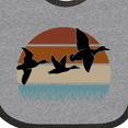 thumbnail image 4 of Inktastic Duck Hunting Retro Sunset Hunter Boys or Girls Baby Bib, 4 of 4