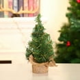 thumbnail image 2 of Pre-Decorated Mini Christmas Tree for Tabletop, Artificial Potted Xmas Tree with Ornaments for Office Desk, Home, and Holiday Centerpiece Displays, 2 of 5
