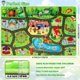 thumbnail image 3 of Kids Play Mat for Toy Cars, 31.5"×47" Traffic Road Fun Park Carpet, Non-Slip Playroom Rug, Toddler Boys Floor Playmat for Bedroom Family Tummy Time, 3 of 6