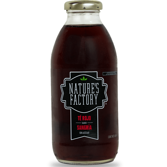 Natures Factory Té Rojo Sabor Sangría Sin Azúcar | 12 Piezas Natures Factory Natures Factory Té Rojo Sabor Sangría