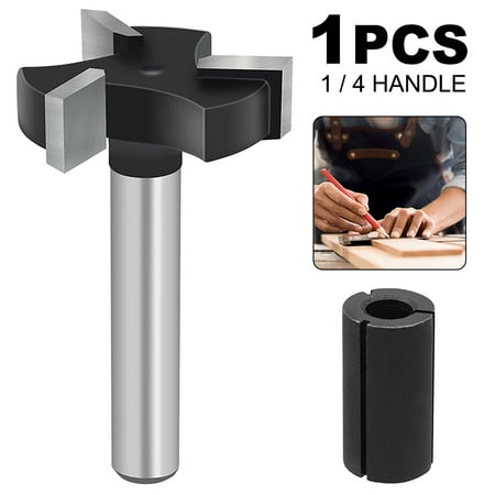 

Duety 1/4 Shank Planer Router Bit 1/4 inch Shank 1 inch Cutting Diameter Slab Flattening Router Bit Planing Bit Wood Planing Bit Dado Planer Bit Tool