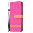 thumbnail image 4 of Feishell Case for iPhone 16 Pro Max Cloth Texture Premium PU Leather Simple Wallet Case [Credit Card Slots] [Kickstand] [Magnetic Closure] [Wrist Strap] Shockproof Flip Cover,Rose, 4 of 8