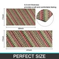 thumbnail image 7 of Red and Green Christmas Striped Pattern Kitchen Rugs Sets Of 2,Anti Fatigue Kitchen Mat Rugs Non Slip Washable,Decorative Kitchen Floor Mats for Kitchen,Sink,Laundry,17"x30"+17"x47", 7 of 7