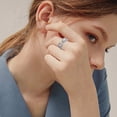 thumbnail image 2 of Dsscvnef Border E Commerce Export Jewelry Exquisite Geometric Water Drop Square Zircon Open Ring Light Luxury Ring, 2 of 5