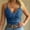 Blue, variant on Yellow Women Plus Size Vest Crop Wireless Bra Lingerie V-Neck Underwear Camisole