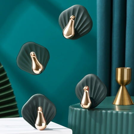 

Decorative Wall Door Self Hanger Hooks Heavy S Hook Kitchen Rod Metal Closet Shelves with Christmas Light Hooks for Concrete Christmas Stockings Hooks for Wall Bathroom Towel Rack Hats Hanger