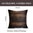 thumbnail image 2 of LALILO Throw Pillow Covers Old Wood Wooden Antique Art Backdrop Cushion Cover 18" x 18", 2 Pack, 2 of 6