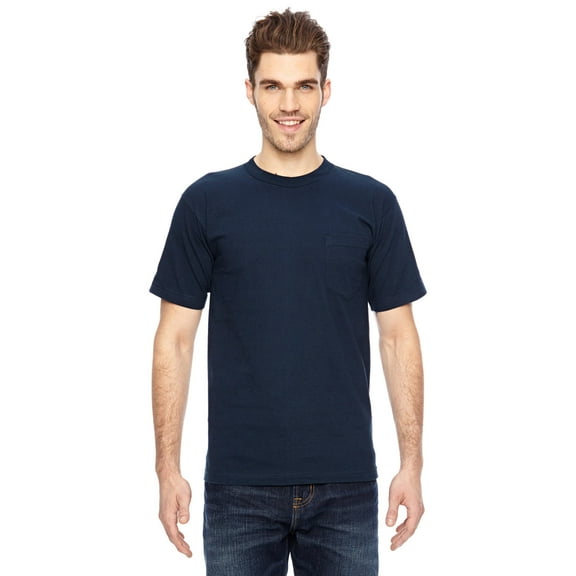 Bayside Adult 6.1 oz., 100% Cotton Pocket T-Shirt - BA7100