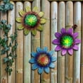 thumbnail image 2 of Wall Sculpture Metal Flower Crafts Creativity Wrought Iron Easy To Install 4 Colors Decorations, 2 of 9
