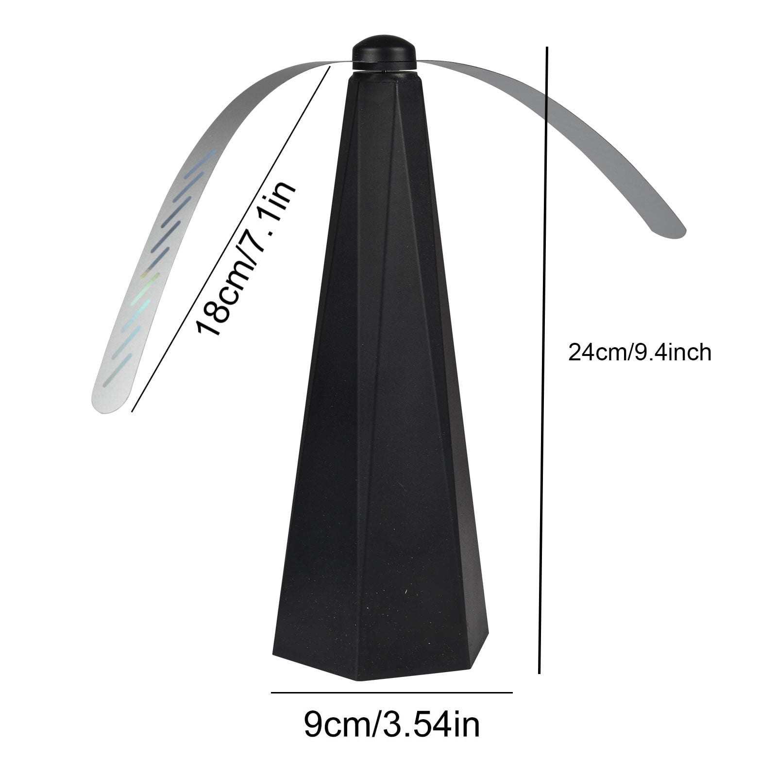 ufehgfjh 2pcs Dual-Blade Multi-Function Fly Catcher Fan Silent Battery-Operated Household Insect Trap Compact Auto Fan Design Quiet Operation Portable indoor pest control