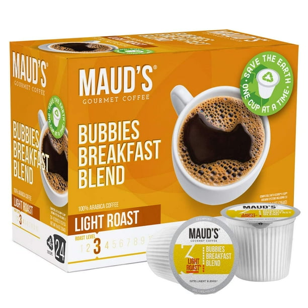 Maud's Breakfast Blend Coffee, (Bubbies Breakfast Blend), 24ct