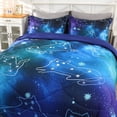 thumbnail image 7 of Colorful Galaxy Bedding Size Comforter Sets 5-Piece Space Bedding Bedding Sets for Boys Girls Kids Bedroom Set with Comforter, Flat Sheet, Fitted Sheet and 2 Pillowcases, 7 of 7