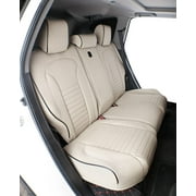 EKR Custom Fit CRV Car Seat Cover for 2017-2020 Honda CR-V EX, EX-L, LX, Touring & 2020-2022 CRV Hybrid EX, EX-L, Touring-Waterproof faux Leather Auto Seat Covers Full Set(Beige)