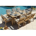 thumbnail image 4 of Laguna Wood Combination Furniture – Patio Furniture Set with Three-Seat Sofa Set, Dining Set, and Chaise Lounge Set for Outdoor (16-Piece), 4 of 8