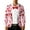 01 Pink8, variant on Awdenio Shirts for Men Holiday Tuxedo T-Shirts Graphic Long Sleeve Novelty Party Button Top