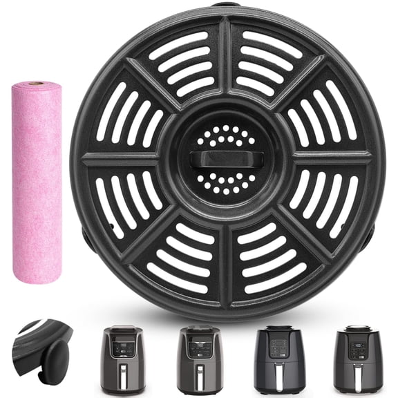 GWY Air fryer Replacement Tray for Ninja Air Fryer 4 QT AF101 Air Fryer XL 5.5 Qt AF150 Max XL 5.5 Quart AF161, 8.2'' Food Grade Air Fryer Grill Pan Crisper Plate Accessories Tray Rack Parts