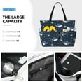 thumbnail image 2 of Wukai Party Shark Cute Print Zipper Bag,large Beach Tote Bag,Waterproof Sandproof Bag,Grocery and Picnic Tote Travel Bag, 2 of 5