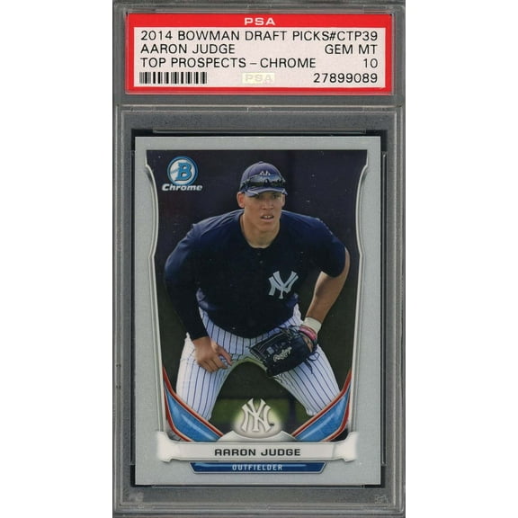 Aaron Judge 2014 Bowman Draft Picks Chrome Baseball Rookie Card #CTP39 PSA 10
