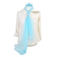 thumbnail image 6 of INSPIRE CHIC Women's Scarf Chiffon Silky Gradient Color Lightweight Long Wrap Shawl Light Blue, 6 of 7