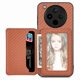 thumbnail image 2 of For Oppo Find X8 Pro 5G Case RFID Blocking Card Holder Carbon Fiber Leather PC TPU Phone Cover - Gre, 2 of 5