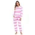 thumbnail image 4 of Unisex Sleepwear Adult Jumpsuit for Women One Piece Pajamas Ladies Non Footed Union Suit Pajamas, 4 of 7