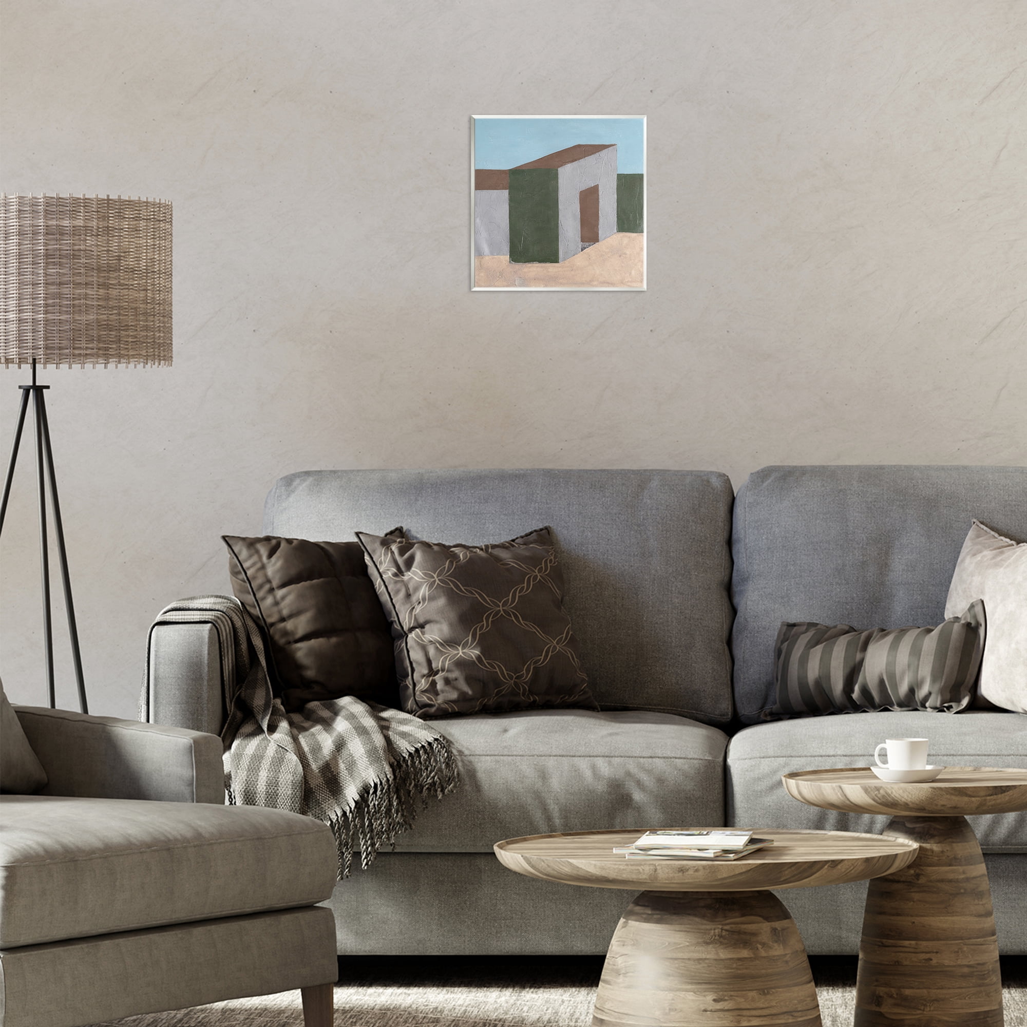 Stupell Industries Rustic Desert Building Buildings & Architecture Painting Unframed Art Print Wall Art, 12 x 12