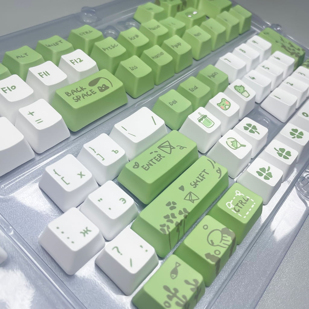 Zeiwohndc XDA Keycap Russian Keycaps for MX Switches 68/75/87/98/104/108 Keyboard