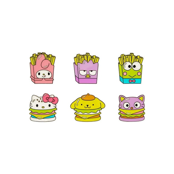 Loungefly Sanrio Hello Kitty Kawaii Surprise Box Collectible Novelty Lapel Pin (One Random Fast Food)