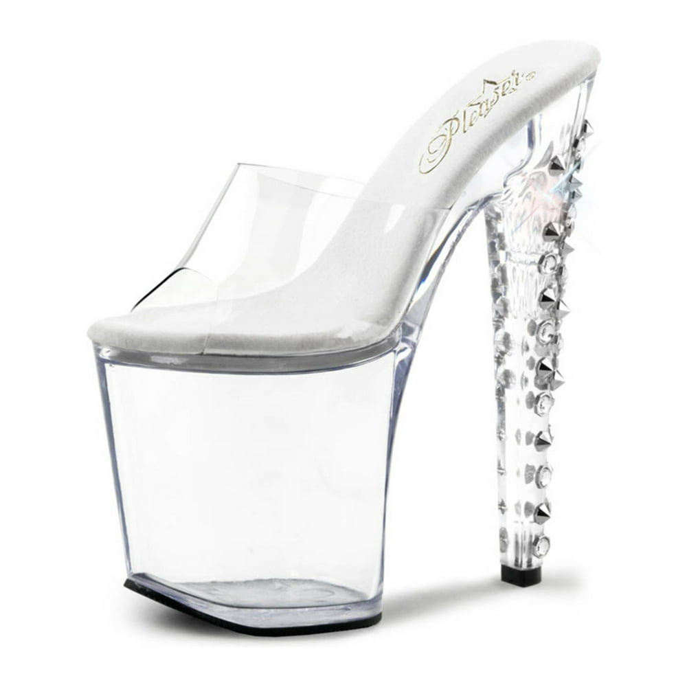 clear heels size 11.5