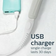 Philips One by Sonicare Rechargeable Toothbrush, Snow, HY1200/27