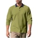 thumbnail image 2 of Blusa y camisa de manga larga con cuello vuelto para hombre, estilo informal, de golf, de negocios, con botones sueltos, de media manga, con cuello vuelto, blusas de poliéster para hombre, 2 of 9