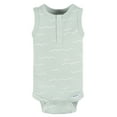 thumbnail image 4 of Gerber Baby Boy Sleeveless Bodysuits, 4-Pack, Sizes Newborn - 24 Months, 4 of 8