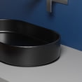 thumbnail image 2 of Ws Bath Collections Mood Bl 60.36 Mood 23-5/8" Oval Ceramic Vessel Bathroom Sink - Black, 2 of 7