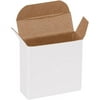 Reverse Tuck Folding Cartons, 1 5/8" x 9/16" x 1 5/8", White, 2000/Case (RTC7W)