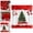 B, variant on Christmas Shower Curtain 90x180cm with Hooks, Red Berry White Fir Branch Winter Holiday Glittering Fabric Bathroom Decor, One Size, Polyester