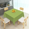 thumbnail image 5 of Tchckioa Solid Color Square Tablecloth,Waterproof Table Cloth for Indoor Outdoor Party Decor,60x60 Inch,Olive Green, 5 of 6