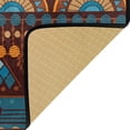 thumbnail image 6 of Area Rugs Carpet for Bedroom Floor Kitchen Rugs African Print Geometric Ethnic Brown Bedside Runner Rug Living Room Washable Non Slip 39×20in Sofa, 6 of 7