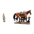 thumbnail image 1 of Estatua,Colección de estatuas y figuras religiosas,Resina y figura de dama,Figura de caballo,Figura coleccionable de caballo en miniatura, 1 of 8