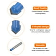 thumbnail image 4 of Router Bit 1/4" Shank 1/4" Dia 90 Degree V Type End Mill Carbide Edge Trimmer, Blue, 4 of 5