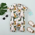 12 Months Baby Boys Clothes 18 Months Boys Romper Cute Animals Print Infant Boys Short Sleeve