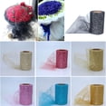 thumbnail image 2 of Lomubue Tulle Spool Glitter DIY Creation Lightweight Sequin Tulle Roll for Halloween, 2 of 10