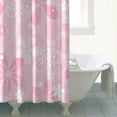 thumbnail image 3 of 72" x 84" Floral and Hummingbird Shower Curtain Waterproof Fade-Resistant Machine Washable Bathroom Drape, 3 of 3