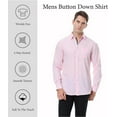 thumbnail image 2 of WARHORSEE Mens Dress Shirts Long Sleeve Performance 4-Way Stretch Wrinkle Free Casual Button Down Shirt, 2 of 9