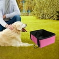 thumbnail image 4 of El cuenco plegable para mascotas Laklulu puede acomodar cuencos para perros y gatos Cuenco de comida para perros portátil para mascotas al aire libre, 4 of 5