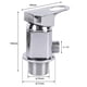 thumbnail image 2 of Compatible with Chrome Caravan Motorhome Camper Shower Mixer Tap Outlet 1/2 with 1500mm Push-In Tailpiece, 2 of 5