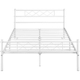 thumbnail image 2 of Fullfurnique Simple Metal Platform Bed Frame with Headboard and Footboard, Full, White, 2 of 7